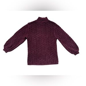 White House Black Market Rich Purple Turtleneck Sweater